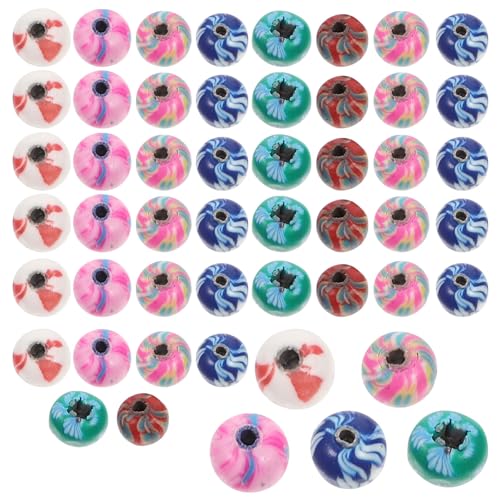 HEALSOPTHY 100 Stück Bunte Polymer Clay Perlen mit Weiche DIY Bastelperlen für Armbänder Halsketten Schmuckherstellung Langlebig und Glatt für Kreative Accessoires von HEALSOPTHY