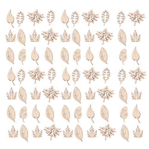 HEALSOPTHY 100 Stück DIY Holzscheiben Blattform Naturholz Bastelstücke Unbemalt für Kreative Handarbeiten Holzdekoration Geschenkverpackung Party Hochzeit Feier HEALSOPTHY 100 Stück DIY Holzscheiben Blattform Naturholz Bastelstücke Unbemalt für Kreative Handarbeiten Holzdekoration Geschenkverpackung Party Hochzeit Feier von HEALSOPTHY