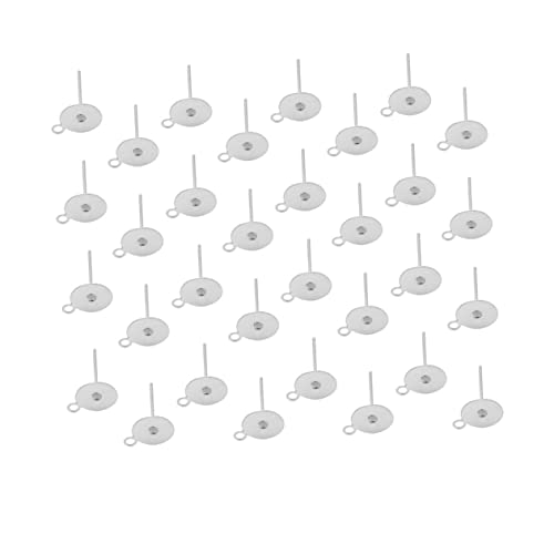 HEALSOPTHY 100 Stück Edelstahl Ohrstecker mit Flachem Kopf Basis Ohrstecker Zubehör mit Öhrchen für DIY Ohrring Schmuckherstellung Silber Pins für Anhänger und Basteln HEALSOPTHY 100 Stück Edelstahl Ohrstecker mit Flachem Kopf Basis Ohrstecker Zubehör mit Öhrchen für DIY Ohrring Schmuckherstellung Silber Pins für Anhänger und Basteln von HEALSOPTHY