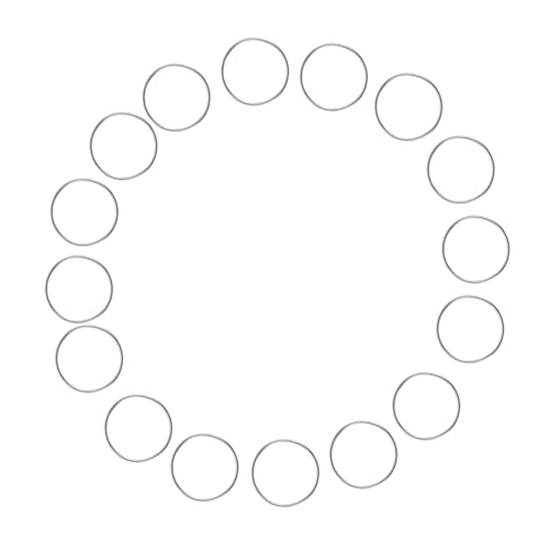 HEALSOPTHY 100 Stück Edelstahl Verbindungsringe für Kronleuchter Kristallbehang Chromfarbene Octagonale Bead Connector Ringe für DIY Lampenpendant Zubehör von HEALSOPTHY