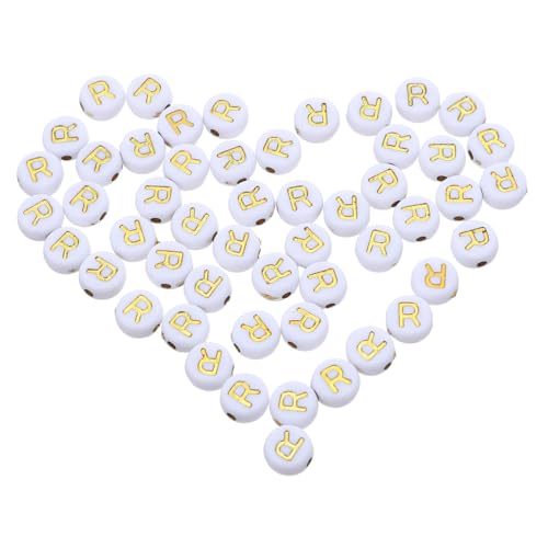 HEALSOPTHY 100 Stück Flache Buchstabenperlen Weiß Gold Acryl Alphabet Spacer Perlen für DIY Armbänder Halsketten Schlüsselanhänger Schmuckherstellung HEALSOPTHY 100 Stück Flache Buchstabenperlen Weiß Gold Acryl Alphabet Spacer Perlen für DIY Armbänder Halsketten Schlüsselanhänger Schmuckherstellung von HEALSOPTHY