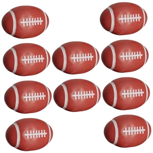 HEALSOPTHY 100 Stück Fußball Piercing Perlen Halskette Fußball Partygeschenke Armband Sport Große Fußball Perlen Charms Nummer Rugby DIY Form Fußball Geburtstagspartygeschenke Für von HEALSOPTHY