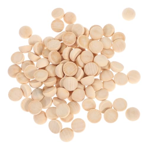 HEALSOPTHY 100 Stück Halbrunde Holzperlen Naturbelassen für DIY Basteln Girlanden Schmuck Dekoration Holz Halbperlen zur Heim und Partygestaltung HEALSOPTHY 100 Stück Halbrunde Holzperlen Naturbelassen für DIY Basteln Girlanden Schmuck Dekoration Holz Halbperlen zur Heim und Partygestaltung von HEALSOPTHY