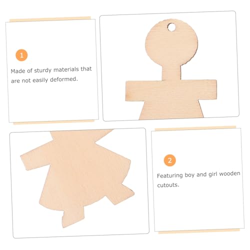 HEALSOPTHY 100 Stück Holzfiguren Bastelset Boy Girl Form Holzscheiben aus Robustem Holz Ungefertigte DIY Bastelclips für Blanko Holzanhänger für Deko-projekte für Kunst und Partygestaltung HEALSOPTHY 100 Stück Holzfiguren Bastelset Boy Girl Form Holzscheiben aus Robustem Holz Ungefertigte DIY Bastelclips für Blanko Holzanhänger für Deko-projekte für Kunst und Partygestaltung von HEALSOPTHY
