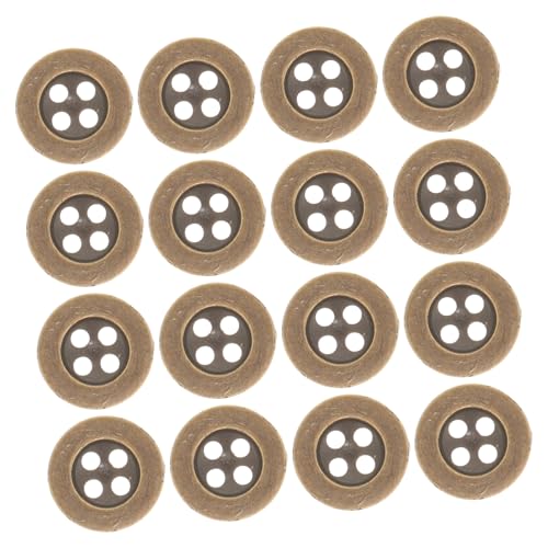 HEALSOPTHY 100 Stück Knöpfe Kunststoff Multifunktionale Nähknöpfe Gold und Silber für Kleidung Mäntel und DIY Projekte von HEALSOPTHY