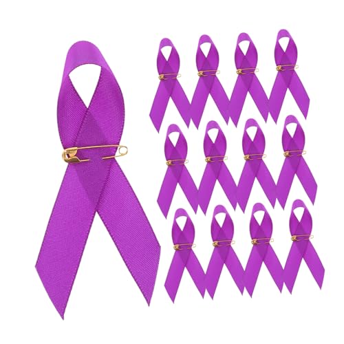 HEALSOPTHY 100 Stück Lila Satin Awareness Ribbon Pins mit Sicherungsnadeln Domestic Violence Awareness Broschen Zuverlässige Anstecknadeln für Charity Gedenkfeiern und Öffentliche HEALSOPTHY 100 Stück Lila Satin Awareness Ribbon Pins mit Sicherungsnadeln Domestic Violence Awareness Broschen Zuverlässige Anstecknadeln für Charity Gedenkfeiern und Öffentliche von HEALSOPTHY
