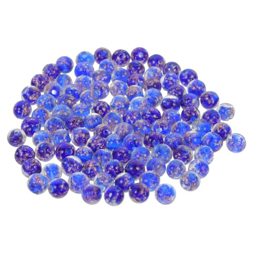 HEALSOPTHY 100 Stück Luminous Glasperlen Runde Diy Schmuckperlen für Armbänder und Handwerk Bastelprojekte und von HEALSOPTHY