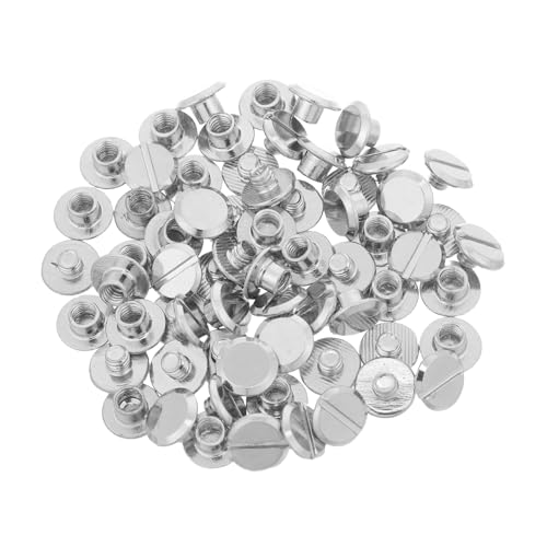 HEALSOPTHY 100 Stück Metall Buchschrauben mit Einsteckschlitz Langlebige Schraubnieten für Buchbindung Fotoalben und Diy Dekoration Starke Befestigung für Büro und Schulprojekte HEALSOPTHY 100 Stück Metall Buchschrauben mit Einsteckschlitz Langlebige Schraubnieten für Buchbindung Fotoalben und Diy Dekoration Starke Befestigung für Büro und Schulprojekte von HEALSOPTHY