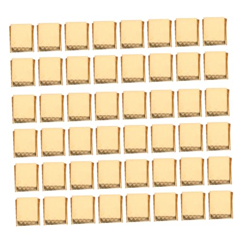 HEALSOPTHY 100 Stück Metall Crimp Endkappen aus Kupfer Rutschfeste Bandenden mit Klammern Strapazierfähige Schnurenden für Kleidung Rucksäcke Zelte DIY Schmuck Zubehör Breit Goldfarben HEALSOPTHY 100 Stück Metall Crimp Endkappen aus Kupfer Rutschfeste Bandenden mit Klammern Strapazierfähige Schnurenden für Kleidung Rucksäcke Zelte DIY Schmuck Zubehör Breit Goldfarben von HEALSOPTHY