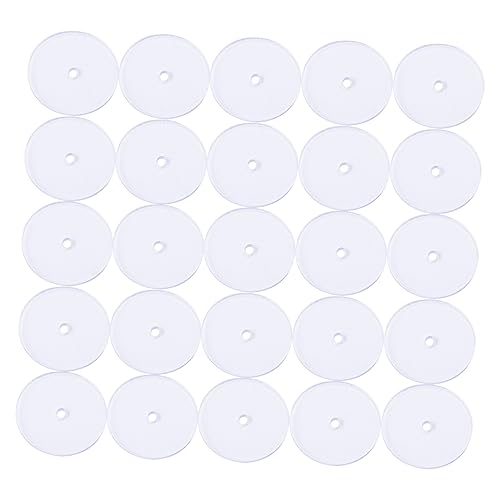 HEALSOPTHY 100 Stück Ohrstecker Verschlüsse Transparentes Ohrstecker Pad Ohrschmuck Zubehör für Komfort und Hypoallergen und Leicht für Diy Ohrschmuck Herstellung von HEALSOPTHY
