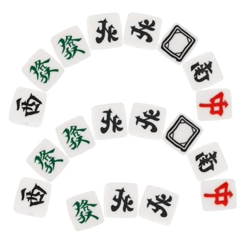 HEALSOPTHY 100 Stück Polymer Clay Spacer Beads für DIY Schmuckherstellung Bunte Mahjong Perlen zum Auffädeln von Armbändern und Halsketten Langlebige Bastelperlen für Erwachsene von HEALSOPTHY