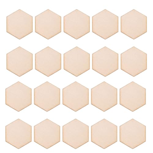 HEALSOPTHY 100 Stück Sechseckige Holzscheiben Unbehandelt für Diy Bastelprojekte Holzstücke für Dekorationen und Kunstprojekte für Hochzeiten und Feste HEALSOPTHY 100 Stück Sechseckige Holzscheiben Unbehandelt für Diy Bastelprojekte Holzstücke für Dekorationen und Kunstprojekte für Hochzeiten und Feste von HEALSOPTHY