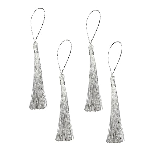 HEALSOPTHY 100 Stück Silberfarbene Quasten für DIY Schmuck Lesezeichen Heimdekoration Party und Hochzeitszubehör Vielseitige Bastelanhänger für Armbänder und Geschenktüten HEALSOPTHY 100 Stück Silberfarbene Quasten für DIY Schmuck Lesezeichen Heimdekoration Party und Hochzeitszubehör Vielseitige Bastelanhänger für Armbänder und Geschenktüten von HEALSOPTHY