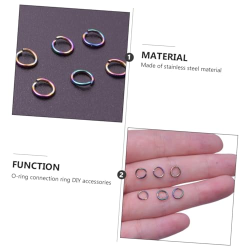 HEALSOPTHY 100 Stück Teiliges Bunte Edelstahl Schmuckverbinder Ringe Offene O ringe für DIY Schmuckherstellung Rostfrei Langlebig für Filigrane Bastelarbeiten und Schmuckreparatur HEALSOPTHY 100 Stück Teiliges Bunte Edelstahl Schmuckverbinder Ringe Offene O ringe für DIY Schmuckherstellung Rostfrei Langlebig für Filigrane Bastelarbeiten und Schmuckreparatur von HEALSOPTHY