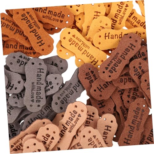HEALSOPTHY 100 Stück Teiliges DIY Lederetiketten mit Löchern Handgeprägte Wildleder labels in Farben zum Annähen an Kleidung Jeans Taschen und Hüte Kreative Kleidungsetiketten für Handwerk HEALSOPTHY 100 Stück Teiliges DIY Lederetiketten mit Löchern Handgeprägte Wildleder labels in Farben zum Annähen an Kleidung Jeans Taschen und Hüte Kreative Kleidungsetiketten für Handwerk von HEALSOPTHY