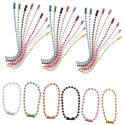 HEALSOPTHY 100 Stück Teiliges Metall Kugelkette Robuste Eisendraht Kugelketten für Schlüsselanhänger Weihnachtsbaumschmuck und DIY Anhänger Vielseitig Verwendbar für Dekoration und Schmuck HEALSOPTHY 100 Stück Teiliges Metall Kugelkette Robuste Eisendraht Kugelketten für Schlüsselanhänger Weihnachtsbaumschmuck und DIY Anhänger Vielseitig Verwendbar für Dekoration und Schmuck von HEALSOPTHY
