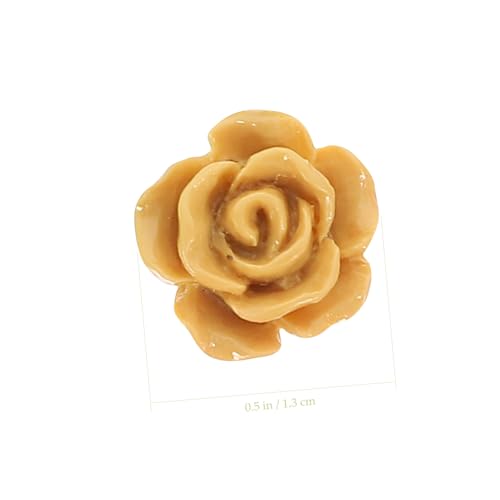 HEALSOPTHY 100 Stück Teiliges Resin Rosenperlen mit Bunte DIY Schmuckperlen für Armbänder Halsketten und Ohrringe Handgefertigte Charms für Kreative Bastelprojekte von HEALSOPTHY