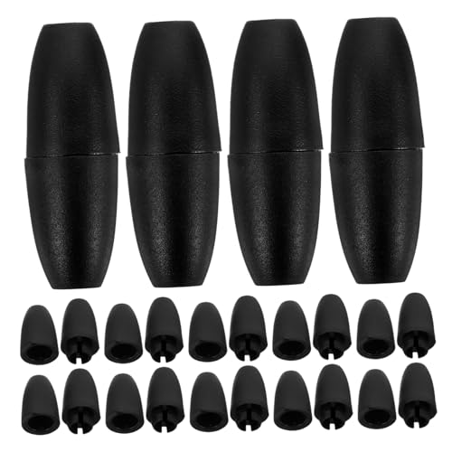 HEALSOPTHY 100 Stück Teiliges Schwarze Kunststoff Perlenverbinder Sicherheitsverschluss Abnehmbar für Halsketten Armbänder DIY Schmuckherstellung Langlebig Robust von HEALSOPTHY