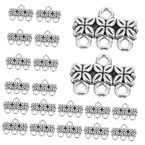 HEALSOPTHY 100 Stück Teiliges Tibetische Längliche Verbindungsbails aus Legierung für Schmuckherstellung Anhänger für Ohrringe DIY Basteln von Armbändern und Halsketten Charmante Tube-form von HEALSOPTHY