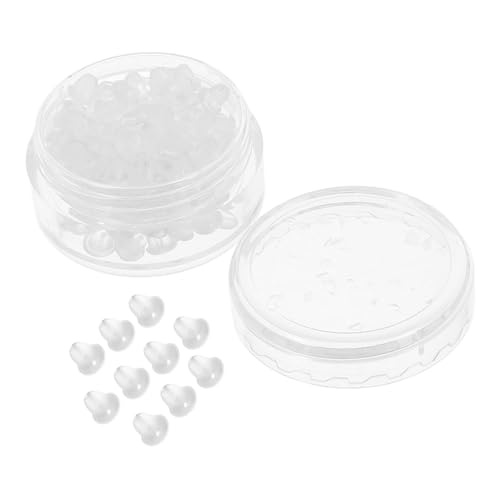 HEALSOPTHY 100 Stück Transparente Silikon Ohrring Verschlüsse Ohrstecker Stopper Sicherer Schutz für Ohrlöcher Leicht und Kompakt Vielseitig Kompatibel mit Ohrsteckern und Creolen HEALSOPTHY 100 Stück Transparente Silikon Ohrring Verschlüsse Ohrstecker Stopper Sicherer Schutz für Ohrlöcher Leicht und Kompakt Vielseitig Kompatibel mit Ohrsteckern und Creolen von HEALSOPTHY