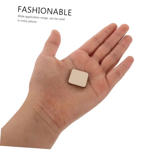 HEALSOPTHY 100 Stück Unbehandelte Holzplatten Quadratisch Bastelholz für DIY Handwerk Malen Dekoration Holzscheiben für Kreative Kunstprojekte und Hochzeit Zubehör von HEALSOPTHY