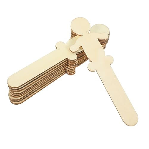 HEALSOPTHY 100 Stück Unvollendete Holzfiguren Blanke Holzscheiben zum Basteln Naturbelassene Holzchips für Diy Dekoration Glatte Oberfläche Sichere Holzteile für Erwachsene von HEALSOPTHY