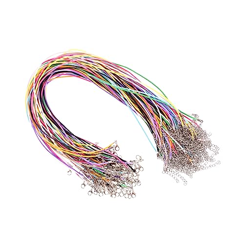 HEALSOPTHY 100 Stück Wachs Baumwollkordel Imitation mit Karabiner für DIY Schmuckherstellung Mixfarben Robuste Dehnbare Schnur für Armbänder und Anhänger HEALSOPTHY 100 Stück Wachs Baumwollkordel Imitation mit Karabiner für DIY Schmuckherstellung Mixfarben Robuste Dehnbare Schnur für Armbänder und Anhänger von HEALSOPTHY