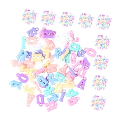 HEALSOPTHY 1000 Stück Bunte Buchstabenperlen zum Auffädeln Langlebige Schmuckperlen für Armbänder und Halsketten DIY Bastelset für Erwachsene Vielseitige Charms Anhänger für Kreative von HEALSOPTHY