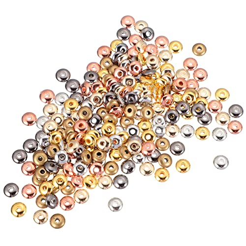 HEALSOPTHY 1000 Stück Diy Spacer Perlen Runde Perlen für Armbänder und Schmuckherstellung Quetschperlen für Bastelprojekte und HEALSOPTHY 1000 Stück Diy Spacer Perlen Runde Perlen für Armbänder und Schmuckherstellung Quetschperlen für Bastelprojekte und von HEALSOPTHY