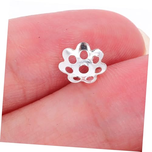HEALSOPTHY 1000 Stück Perlenkappen für Schmuckherstellung Runde Endkappen Eisen Spacer Beads für Diy Armbänder Halsketten Vielseitiges Zubehör für Handwerksprojekte und Festliche Anlässe von HEALSOPTHY
