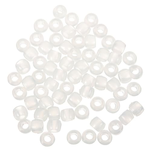 HEALSOPTHY 1000Er-Packung Uv Reaktive Kunststoffperlen Farbwechsel Transparent Leuchtend Farben Mix für Schmuckherstellung DIY Armbänder Halsketten von HEALSOPTHY