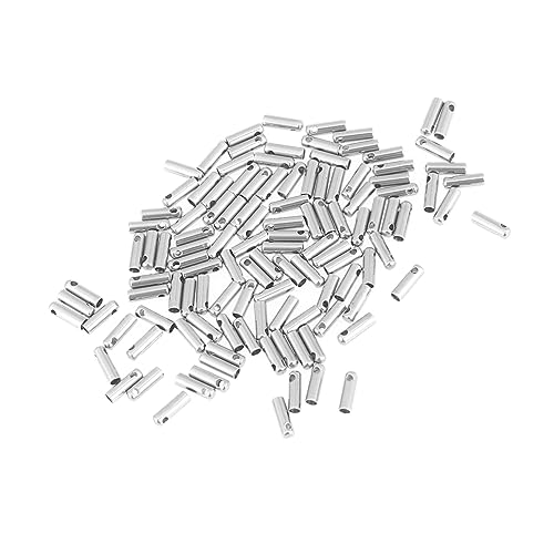 HEALSOPTHY 100Stücke Kettenverbinder Schmuckzubehör für Abschlusskappen und Endspitzen für Armbänder und Leicht und Robust von HEALSOPTHY