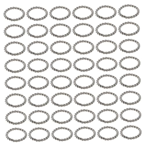 HEALSOPTHY 100Stücke Verdrehte Ringe für Schmuck Hochwertige Sprungringe zum Basteln für DIY Schmuckherstellung und Projekte HEALSOPTHY 100Stücke Verdrehte Ringe für Schmuck Hochwertige Sprungringe zum Basteln für DIY Schmuckherstellung und Projekte von HEALSOPTHY
