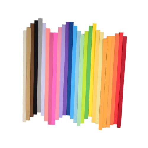 HEALSOPTHY 1080 Stück Teiliges Origami Sternenpapier Bunte Farben Quadratische Faltpapiere für DIY Bastelprojekte Kinderfreundlich Vielseitig für Sternenhimmel Dekoration und Basteln von HEALSOPTHY