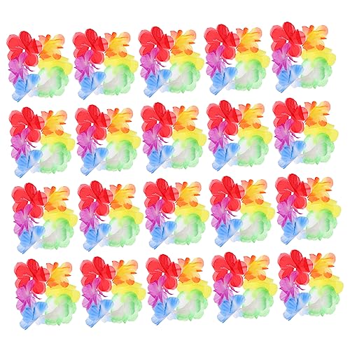 HEALSOPTHY 10Paare Hawaiianische Party Armbänder Bunte Handringe für Luau Dekoration für Kostümpartys Strandfeiern und Besondere Anlässe Langlebig und Bequem zu Tragen von HEALSOPTHY