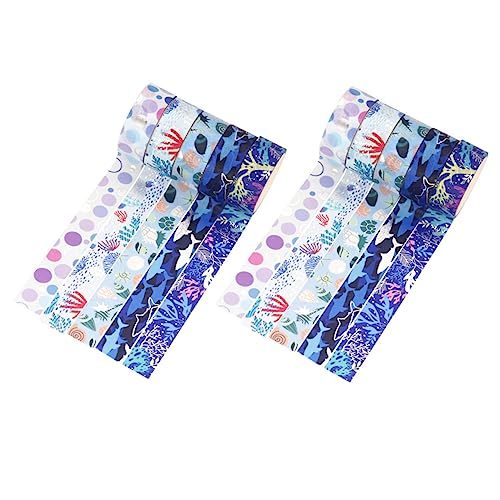 HEALSOPTHY 10Rollen Stil Washi Tape Dekorative Klebebänder für Scrapbooking DIY Projekte Geschenkverpackung und Tagebuchgestaltung Kreative Muster und Farben von HEALSOPTHY