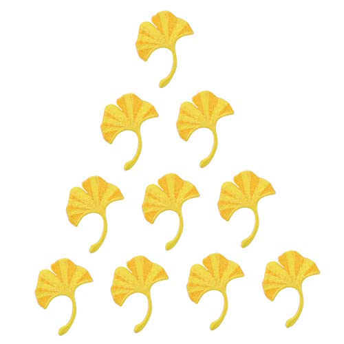 HEALSOPTHY 10Stücke Ginkgo Blattform Aufnäher Selbstklebende Stoffpatches für Kleidung Langlebig Einfach Anzubringen für DIY Projekte für Bekleidungszubehör HEALSOPTHY 10Stücke Ginkgo Blattform Aufnäher Selbstklebende Stoffpatches für Kleidung Langlebig Einfach Anzubringen für DIY Projekte für Bekleidungszubehör von HEALSOPTHY