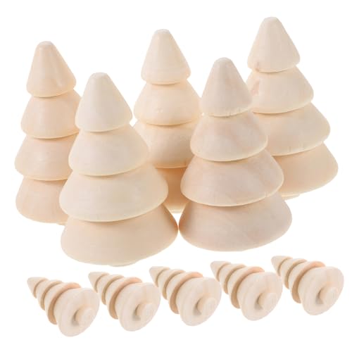 HEALSOPTHY 10Stücke Unbemalte Holz Weihnachtsbäume DIY Weihnachtsbaum Bastelset Holzdekoration für Weihnachtsgeschenke und Bastelarbeiten für Festliche Anlässe HEALSOPTHY 10Stücke Unbemalte Holz Weihnachtsbäume DIY Weihnachtsbaum Bastelset Holzdekoration für Weihnachtsgeschenke und Bastelarbeiten für Festliche Anlässe von HEALSOPTHY