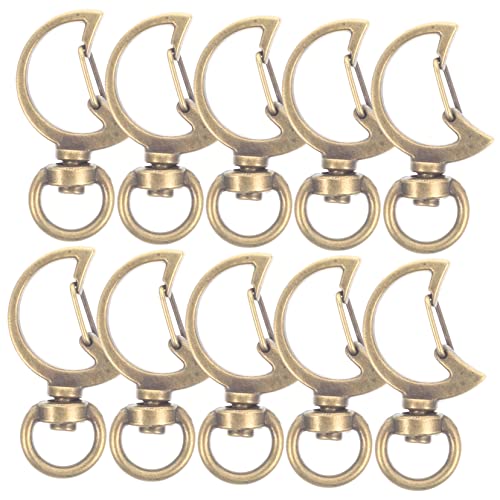 HEALSOPTHY 10Stücke Zinc Alloy Keychain Clips Kreative Karabinerhaken für DIY Schlüsselketten Vintage Design für Schlüsselbund und Handwerk Robuste Schmuckverschlüsse von HEALSOPTHY