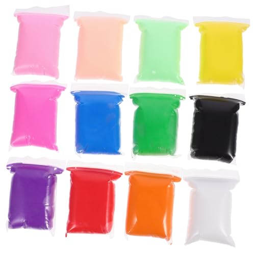 HEALSOPTHY 12 Packungen Teiliges Modelliermasse für Ultraweich Flexibel Lufttrocknend DIY Clay Kit für Kreative Tonformung Geschenkidee für Kleinkinder und Bastelanfänger von HEALSOPTHY
