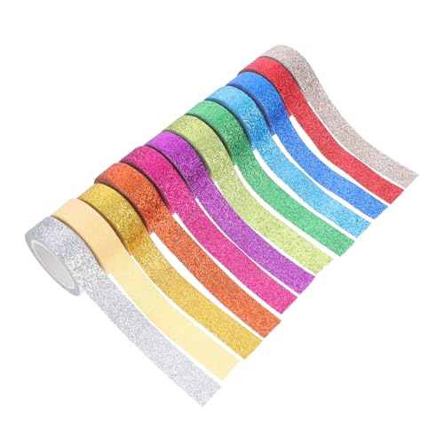 HEALSOPTHY 12 Rollen Bunte Glitter Washi Tape Klebebänder Farben DIY Dekorationspapier Handliches Masking Tape für Scrapbooking Tagebuch und Geschenke Langlebig und Sicher HEALSOPTHY 12 Rollen Bunte Glitter Washi Tape Klebebänder Farben DIY Dekorationspapier Handliches Masking Tape für Scrapbooking Tagebuch und Geschenke Langlebig und Sicher von HEALSOPTHY