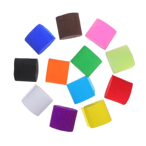 HEALSOPTHY 12 Rollen Bunte Krepppapier Deko Vielseitige Party Streamer für Diy Bastelprojekte Weiches Strapazierfähiges Material für Geburtstagswanddekoration und Festliche Anlässe HEALSOPTHY 12 Rollen Bunte Krepppapier Deko Vielseitige Party Streamer für Diy Bastelprojekte Weiches Strapazierfähiges Material für Geburtstagswanddekoration und Festliche Anlässe von HEALSOPTHY