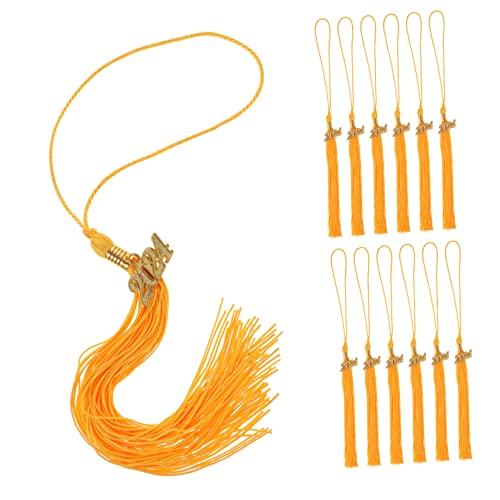 HEALSOPTHY 12 Stück Abschluss Hut Quasten Charm Goldene Doktorhut Dekorationen für Abschlussfeier Diy Tasseln für Graduierung und Party Zubehör HEALSOPTHY 12 Stück Abschluss Hut Quasten Charm Goldene Doktorhut Dekorationen für Abschlussfeier Diy Tasseln für Graduierung und Party Zubehör von HEALSOPTHY