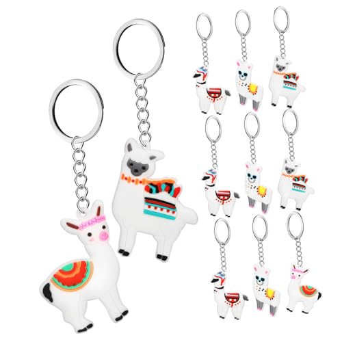 HEALSOPTHY 12 Stück Alpaka Schlüsselanhänger Cartoon Design Dekorativer Schlüsselring als Taschenanhänger für Familie und Freunde Kreative Alpaka Form mit Glatten Kanten HEALSOPTHY 12 Stück Alpaka Schlüsselanhänger Cartoon Design Dekorativer Schlüsselring als Taschenanhänger für Familie und Freunde Kreative Alpaka Form mit Glatten Kanten von HEALSOPTHY