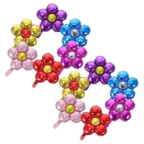 HEALSOPTHY 12 Stück Aluminium Folienballons Blumenform für Geburtstagsfeiern Dekorative Luftballons für Kreative Party Layouts und Festlichkeiten von HEALSOPTHY