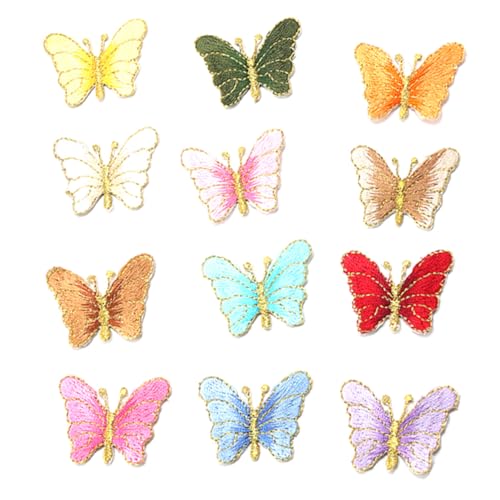 HEALSOPTHY 12 Stück Bestickte Schmetterling Aufnäher zum Annähen Dicke Textur Klarer Muster Weicher für Kleidung Reparatur DIY Bastelprojekte Individuell Gestaltbar HEALSOPTHY 12 Stück Bestickte Schmetterling Aufnäher zum Annähen Dicke Textur Klarer Muster Weicher für Kleidung Reparatur DIY Bastelprojekte Individuell Gestaltbar von HEALSOPTHY