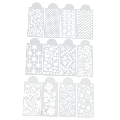 HEALSOPTHY 12 Stück Malvorlage Blumen- leeres Schablonenmaterial große Schablonen wiederverwendbar dekoring weihnachten weihnacjtsdeko Scrapbook-Malschablonen Siebdruckschablonen Plastik Weiß HEALSOPTHY 12 Stück Malvorlage Blumen- leeres Schablonenmaterial große Schablonen wiederverwendbar dekoring weihnachten weihnacjtsdeko Scrapbook-Malschablonen Siebdruckschablonen Plastik Weiß von HEALSOPTHY
