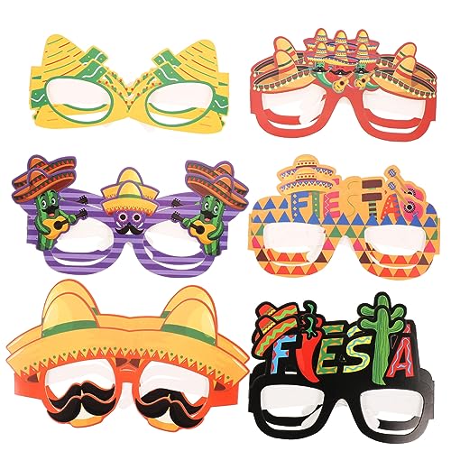 HEALSOPTHY 12 Stück Mexikanische Fiesta Party Brillen aus Papier Dekoration für Kostümpartys und Fotorequisiten Lustige und Sichere Accessoires für Feierlichkeiten HEALSOPTHY 12 Stück Mexikanische Fiesta Party Brillen aus Papier Dekoration für Kostümpartys und Fotorequisiten Lustige und Sichere Accessoires für Feierlichkeiten von HEALSOPTHY