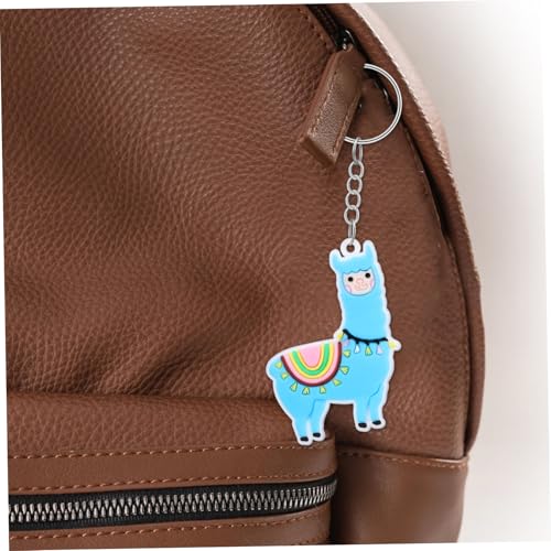 HEALSOPTHY 12 Stück Teiliges Alpaka Schlüsselanhänger Niedlicher Cartoon Schlüsselring Leichte Rucksack Anhänger in und Braun Praktische Geschenkidee für Frauen Tragbarer Taschen von HEALSOPTHY