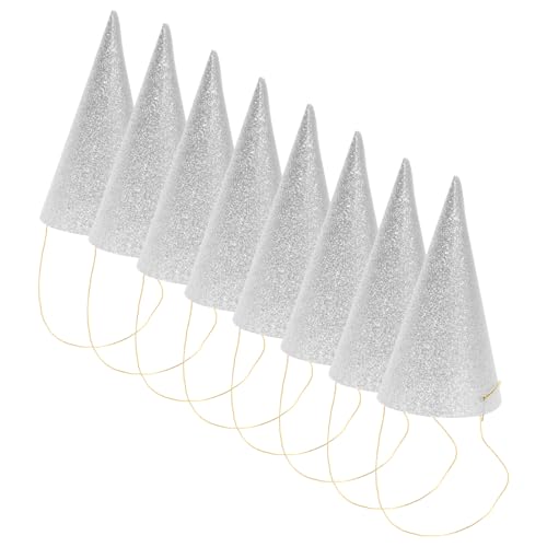 HEALSOPTHY 12 Stück Teiliges Glitzer Kegelhüte Geburtstag Partyhüte für Erwachsene mit Band Silberne Geburtstagskronen Mini Dreieckshüte für Festliche Feiern und HEALSOPTHY 12 Stück Teiliges Glitzer Kegelhüte Geburtstag Partyhüte für Erwachsene mit Band Silberne Geburtstagskronen Mini Dreieckshüte für Festliche Feiern und von HEALSOPTHY